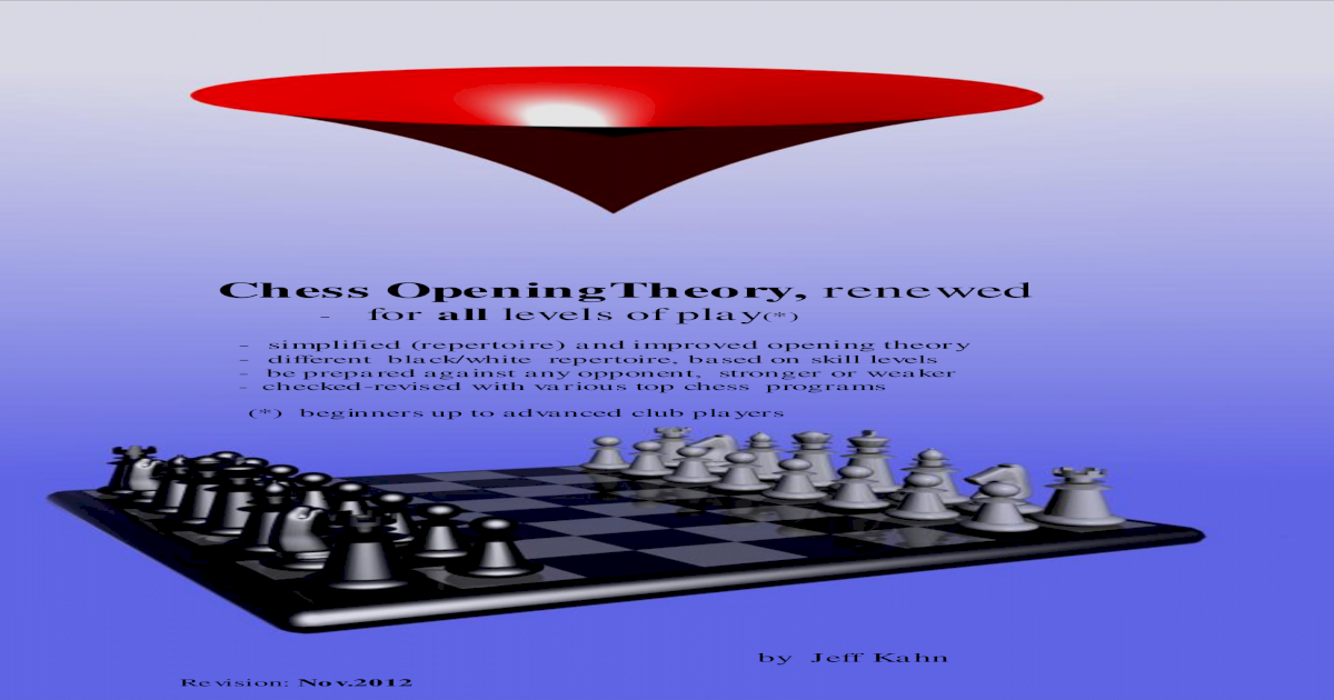 chess opening theory pdf